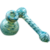 LA Pipes Colored Sidecar Bubbler in Ocean Surf, 6" Borosilicate Glass for Dry Herbs