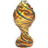 LA Pipes "Flat Belly" Inside-Out Fumed Chillum, Color Changing, USA Made