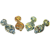 LA Pipes "Flat Belly" Inside-Out Fumed Color Changing Chillum, Compact Design