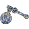 LA Pipes "Full Rake" Fumed Hammer Bubbler in Cobalt Blue, 6" Length, Borosilicate Glass
