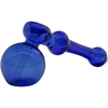 LA Pipes Cobalt Blue Glass Hammer Bubbler Pipe, 6" Borosilicate, for Dry Herbs