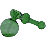 Emerald Green LA Pipes Glass Hammer Bubbler Pipe, 6" Borosilicate, for Dry Herbs