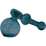 LA Pipes Glass Hammer Bubbler Pipe in Sea Foam, 6" Borosilicate, Side View
