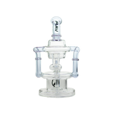 MAV Glass Griffith Microscopic Slitted Puck Recycler with Bent Neck - Front View