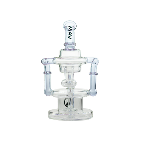 MAV Glass Griffith Microscopic Slitted Puck Recycler with Bent Neck - Front View