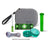 The Happy Kit OG bundle in gray with spoon pipe, grinder, doob tube, and pouch for dry herbs