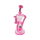MAV Glass - The Humboldt Dab Rig in Pink - Front View with Percolator Detail