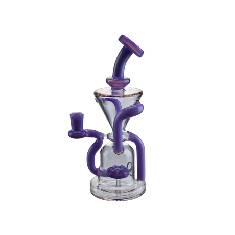 MAV Glass - The Humboldt Dab Rig - Front View with Purple Accents
