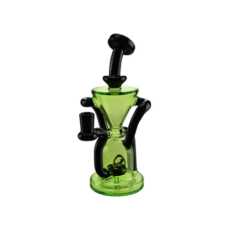 MAV Glass - The Humboldt Dab Rig in Green - Front View with Bent Neck