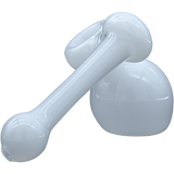 LA Pipes Ivory Sidecar Glass Bubbler Pipe, 6" Borosilicate, USA-made, for Dry Herbs