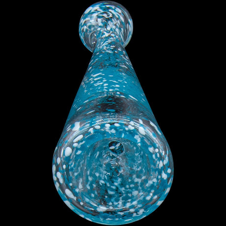 LA Pipes "Magic Dust" Frit Chillum - 4.5" Borosilicate Glass Hand Pipe, USA Made, Front View
