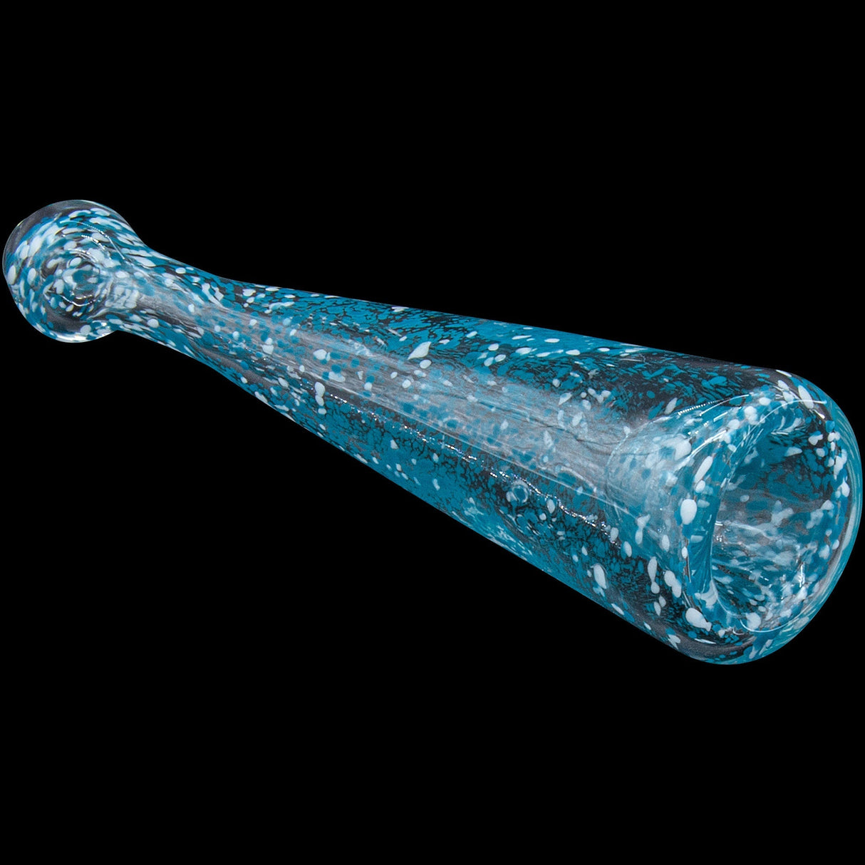 LA Pipes "Magic Dust" Frit Chillum - 4.5" Borosilicate Glass Hand Pipe for Dry Herbs, USA Made