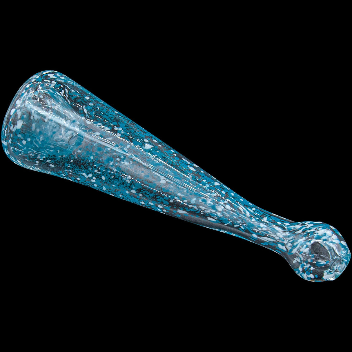 LA Pipes "Magic Dust" Frit Chillum - 4.5" Fumed Color Changing Glass Pipe for Dry Herbs, USA Made