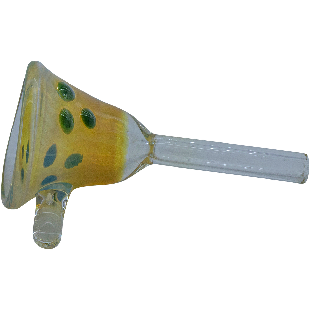 LA Pipes "Mission Bell" Pull-Stem Slide Bowl with Assorted Colors for Bongs, Side View