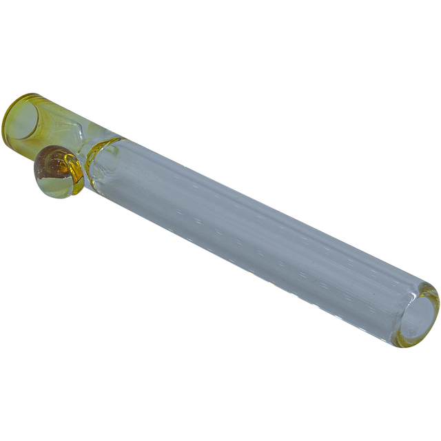 LA Pipes "One Hitter Never Quitter" Glass One-Hitter, Fumed Color Changing, 3.5" Length