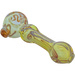 LA Pipes "Painted Warrior Spoon" Glass Pipe, Fumed Color Changing, 3.25" Length, Side View
