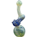 LA Pipes "Rake Bubb" Fumed Sherlock Bubbler in Cobalt Blue - 6" Tall with Deep Bowl