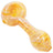 LA Pipes "Raker" Glass Spoon Pipe in Ivory, Fumed Color Changing Design, Top View