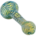 LA Pipes "Raker" Glass Spoon Pipe in Teal - Fumed Color Changing Design, 4" Length