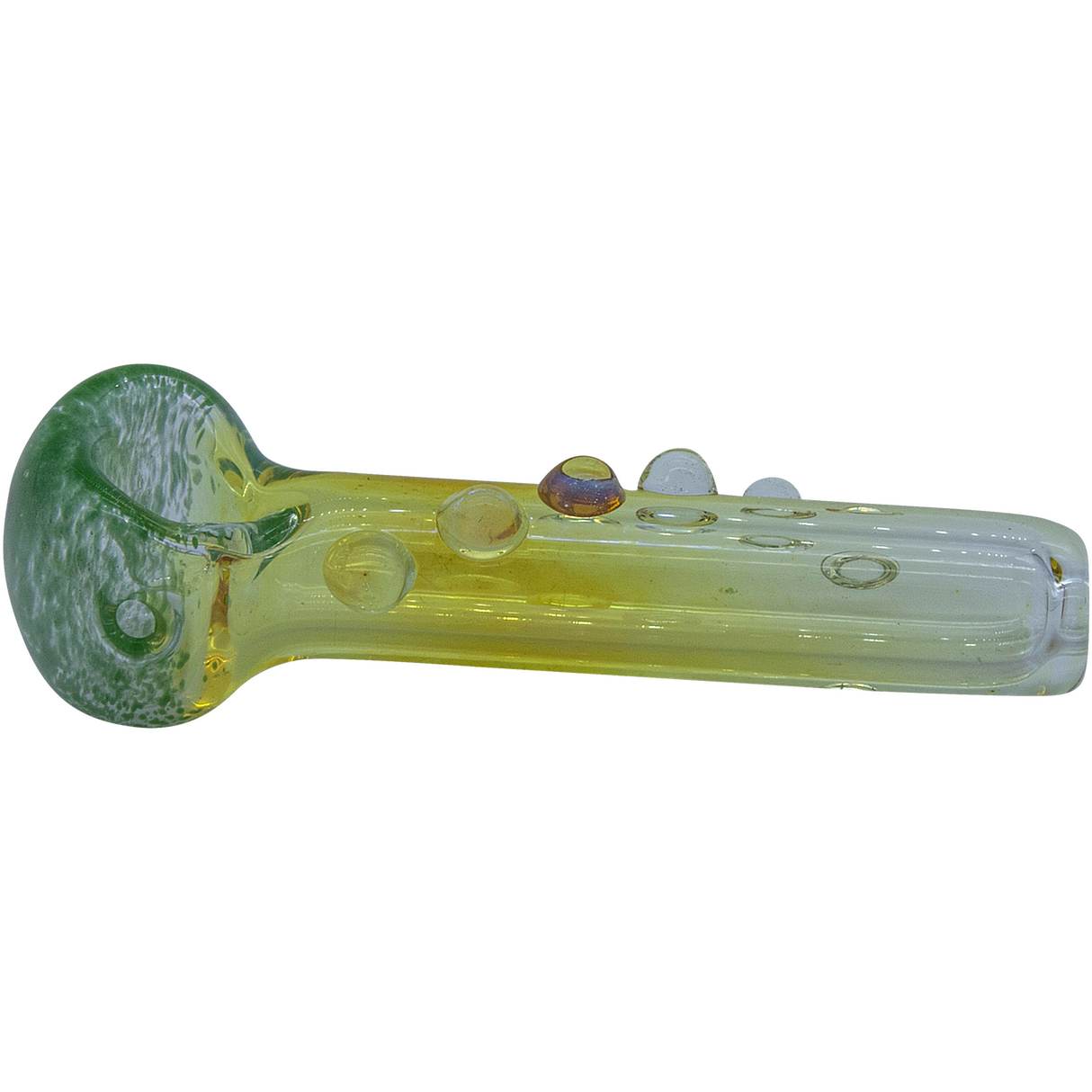 LA Pipes "Razorback" Silver Fumed Mini Spoon Pipe, Color Changing, 3" Length, USA Made