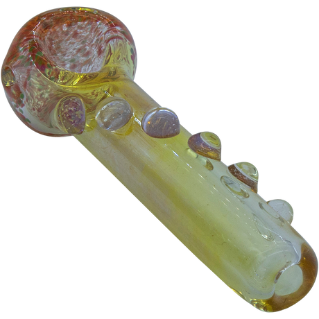 LA Pipes "Razorback" Silver Fumed Mini Spoon Pipe, 3" Length, Color Changing Design