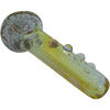 LA Pipes "Razorback" Silver Fumed Mini Spoon Pipe in Mix Color, 3" Borosilicate Glass, USA Made