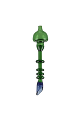 Borosilicate Glass Sauce Wand Dabber with Carb Cap for Concentrates, Front View