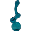 LA Pipes Sherbub Glass Sherlock Bubbler Pipe in Sea Foam, 6" Borosilicate, USA Made