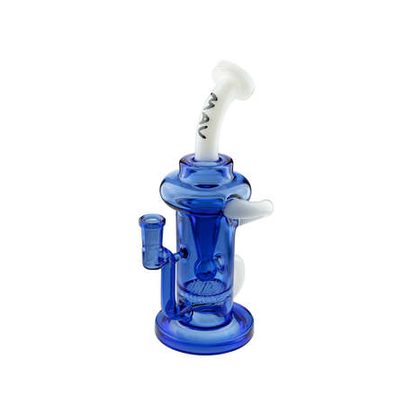 MAV Glass - The Sonoma Recycler Dab Rig in Blue - Front View with Intricate Percolator