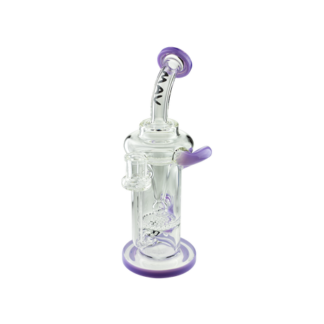 MAV Glass - The Sonoma Recycler Dab Rig with Purple Accents - Front View