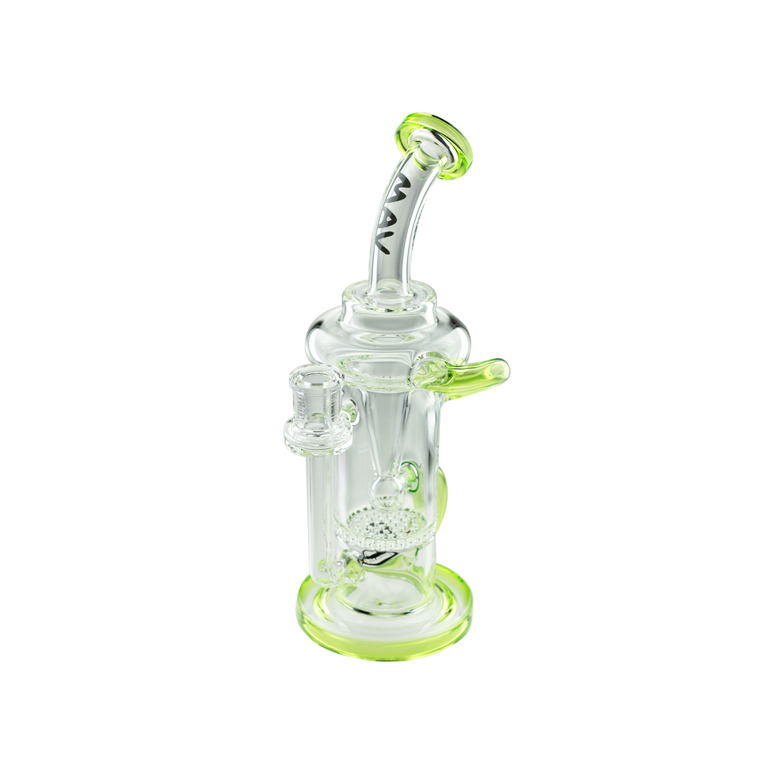 MAV Glass - The Sonoma Recycler Dab Rig with Neon Accents - Front View