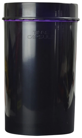 Large "Time Capsule" Sealable Silicone Storage Device, Front View with Heavy Wall Design