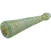 LA Pipes "Typhoon" Colored Chillum in Green - 4.5" Borosilicate Glass Hand Pipe for Dry Herbs, USA Made