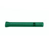 The Valiant 4" Teal Glass One Hitter, Portable Chillum Design, Top View on White Background
