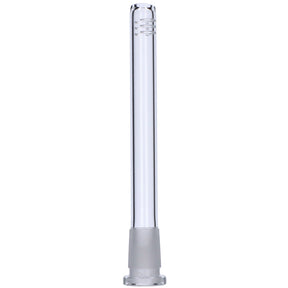 Valiant 5-inch Clear Glass 6-Cut Downstem, 18mm to 14mm, for Dry Herbs - Front View