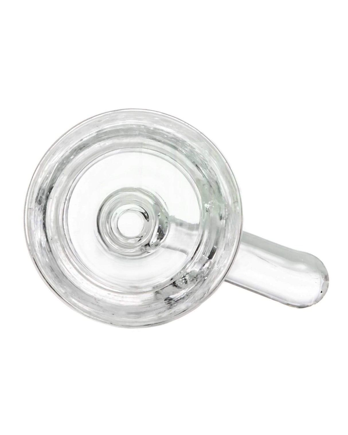 Valiant Distribution Clear Funnel Bowl - 3" Male Joint - Top View for Female Jointed Pipes