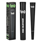 The Weezy Aluminum Hand Pipe in Black, 4" Length, Portable with 12pc Display Box