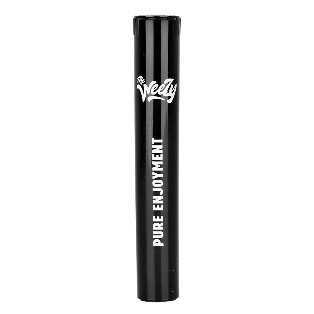 The Weezy Aluminum Pipe in Black - 4" Compact Design for Dry Herbs, Front View
