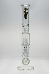 Thick Ass Glass 19" Bong with 7mm Inline to Showerhead Percolator Front View