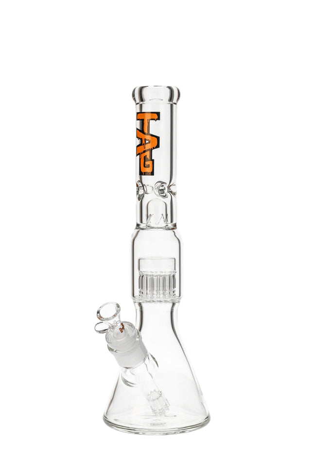 Thick Ass Glass Beaker Bong with 16 arm tree perc