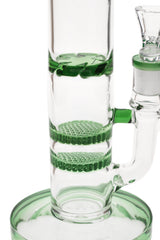Thick Ass Glass Double Honeycomb with Turbine Percolator
