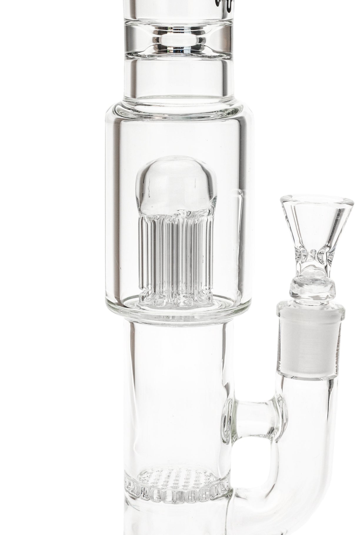 Thick Ass Glass Honeycomb to 8-Arm Tree Perc Straight Tube