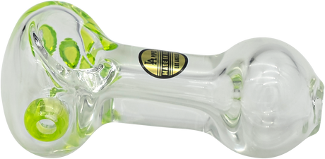 LA Pipes Thick Glass Spoon Pipe in Assorted Colors - Top View with Deep Bowl