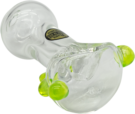 LA Pipes Thick Glass Spoon Pipe in Assorted Colors with Deep Bowl - Side View