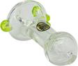 LA Pipes Thick Glass Spoon Pipe, 4" Borosilicate, Assorted Colors, Side View