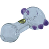 LA Pipes Thick Glass Spoon Pipe in Wisteria, 4" Borosilicate with Side View