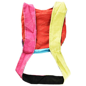 ThreadHeads Embroidered Tie-Dye Sling Bag, 3 Pack, vibrant colors, front view on white background