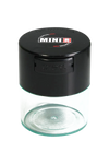 TightVac MiniVac Clear Airtight Storage Container, 2.9" Black, Portable Design