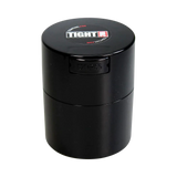 Tightvac Solid Black Airtight Storage Container, 3.75" Compact Design, Front View
