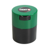 Tightvac Solid Airtight Storage Container, 3.75" high, in Green, front view, portable and compact design